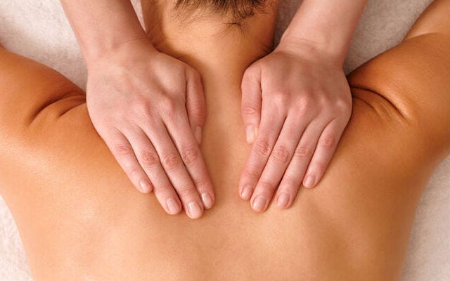 Back massage treatment